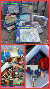 Puzzels Haanster 1500 stuks en Playmobiel en lego