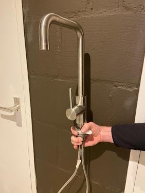 Kraan, mat RVS, square