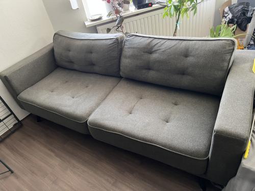 Olive green sofa