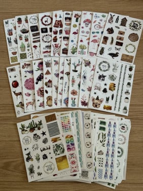 Nieuw 100 A4 stickervellen leu kom mee te knutselen stickers