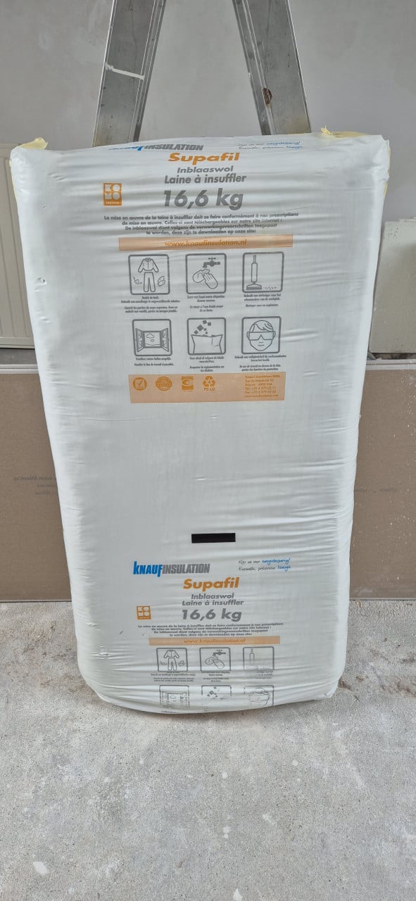 Knauf Supafil inblaaswol isolatie