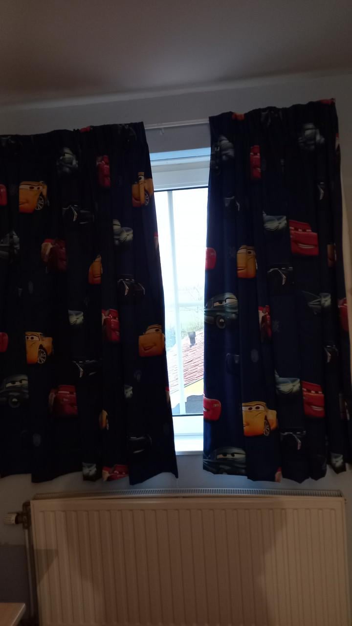 Kindergordijn cars