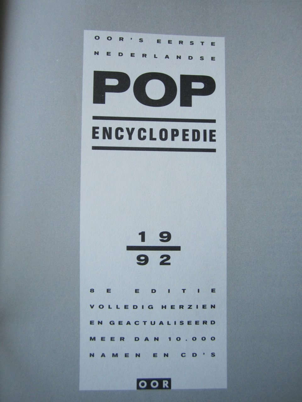 Oor Pop encyclopedie 1992