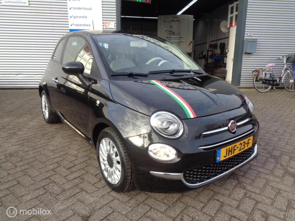 Fiat 500 1.0 hybrid lounge/big navi/carplay/dab/airco/cruise/lm velgen/1st 