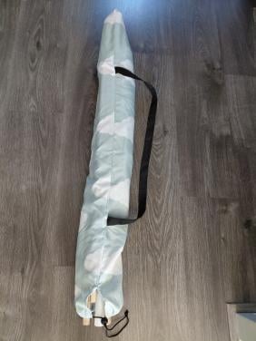 Tipitent groen/blauw met wolkenmotief