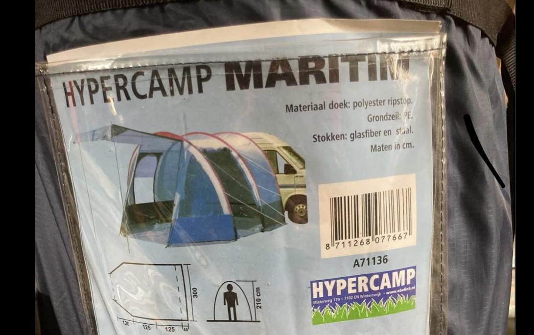 Een compacte 3-persoons bustent van Obelink Hypercamp, model A71136