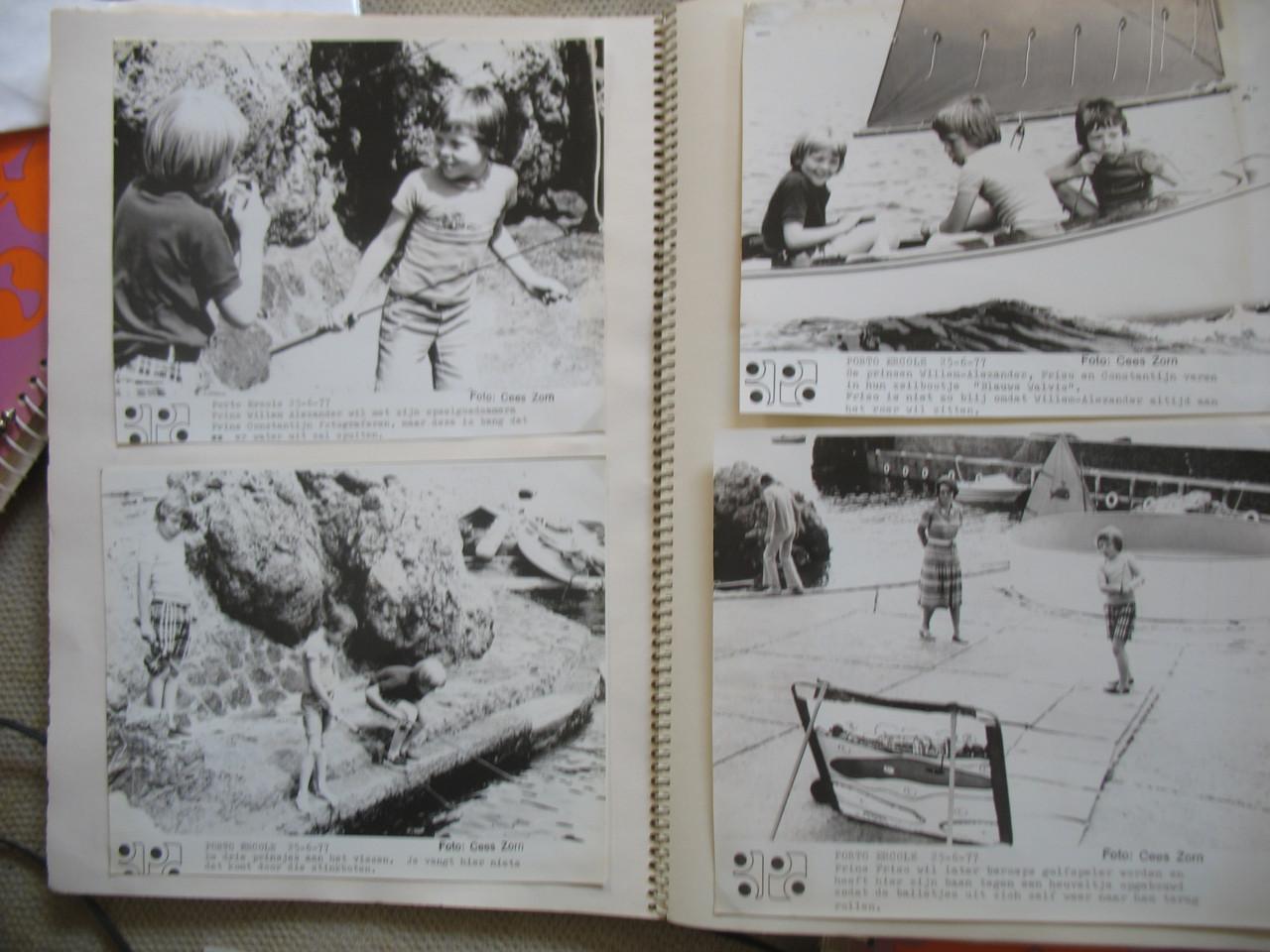 3 albums met (pers-) foto's Koninklijke familie jaren '70