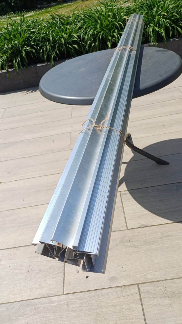 Aluminium daktrim 10 x 2,5 m