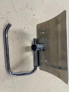 Chromen toiletrol houder