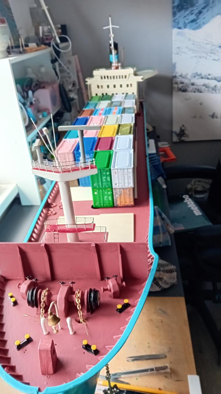 Container schip modelbouw