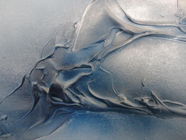 " Blue " Acryl 2 luik, creatie van Jacky Phoenix