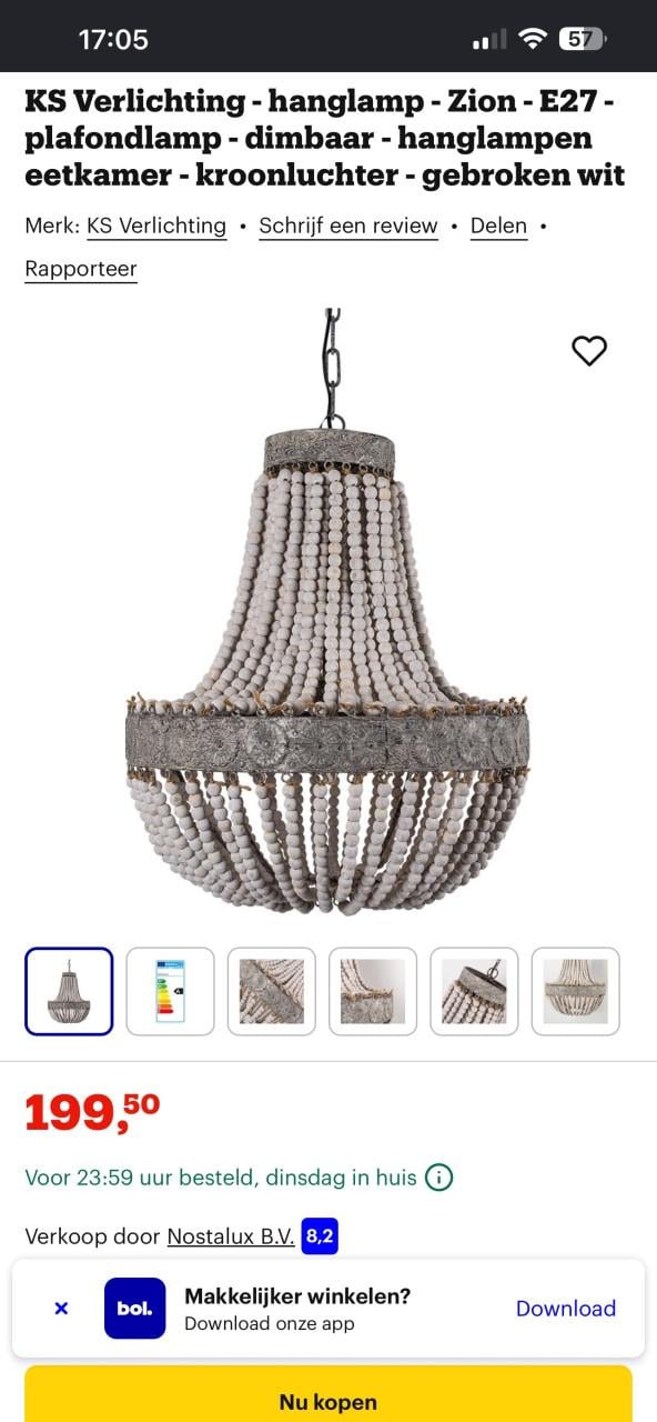 Zion kralen hanglamp