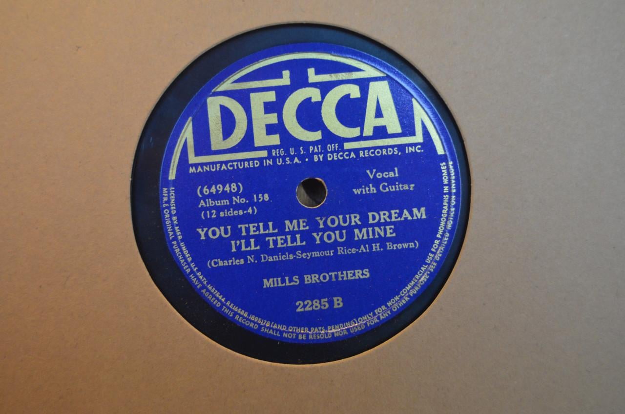 78 rpm Mills Brothers jaren '40 en '50 héél veel stuks. (8)