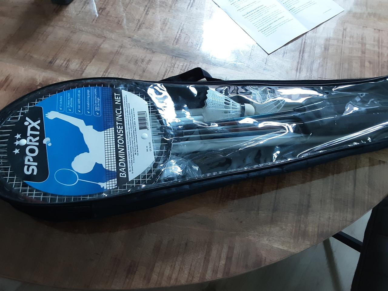 Tennis set 4rackets en net nieuw in verpakking