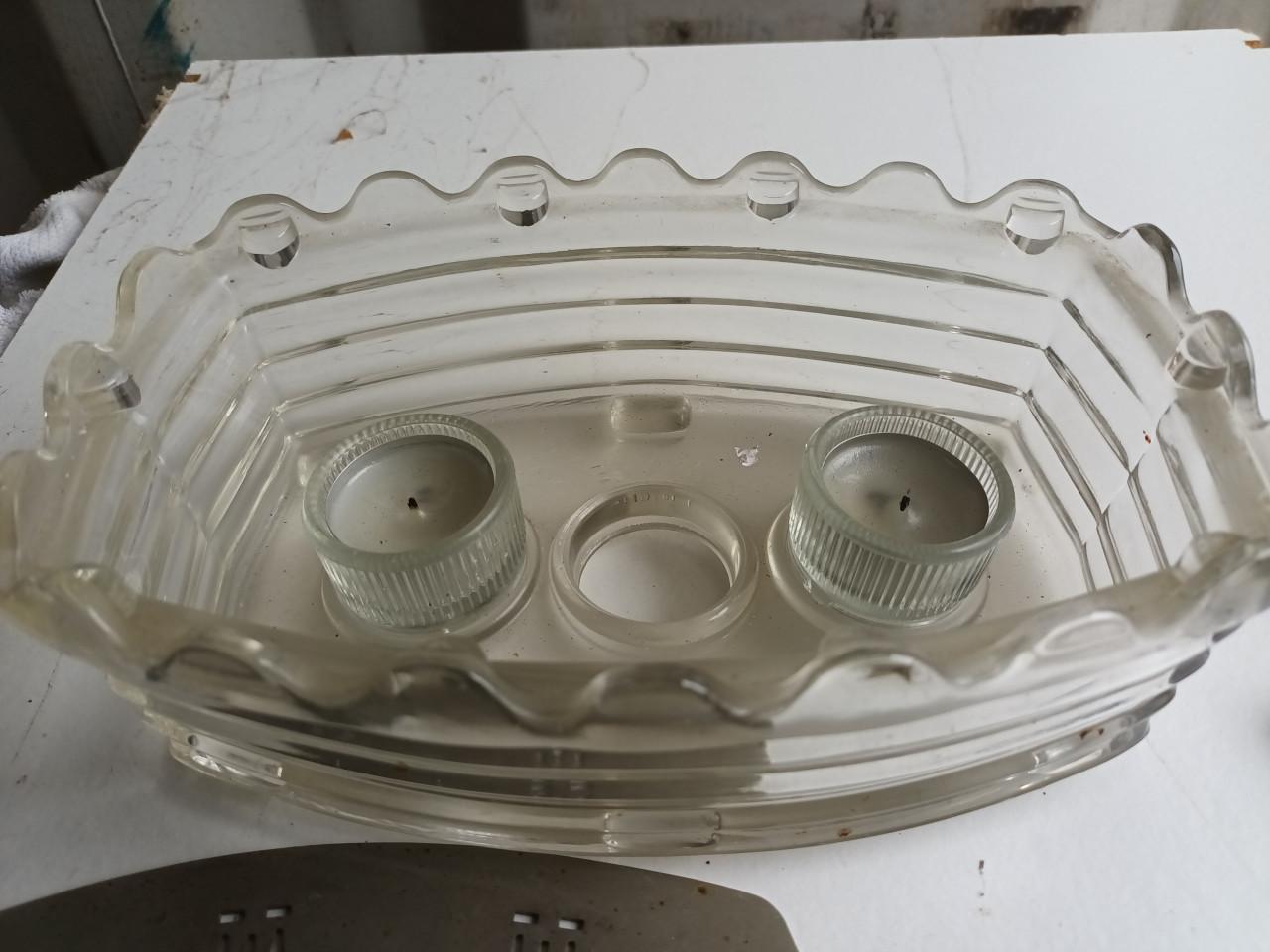 Oude glazen verwarmer