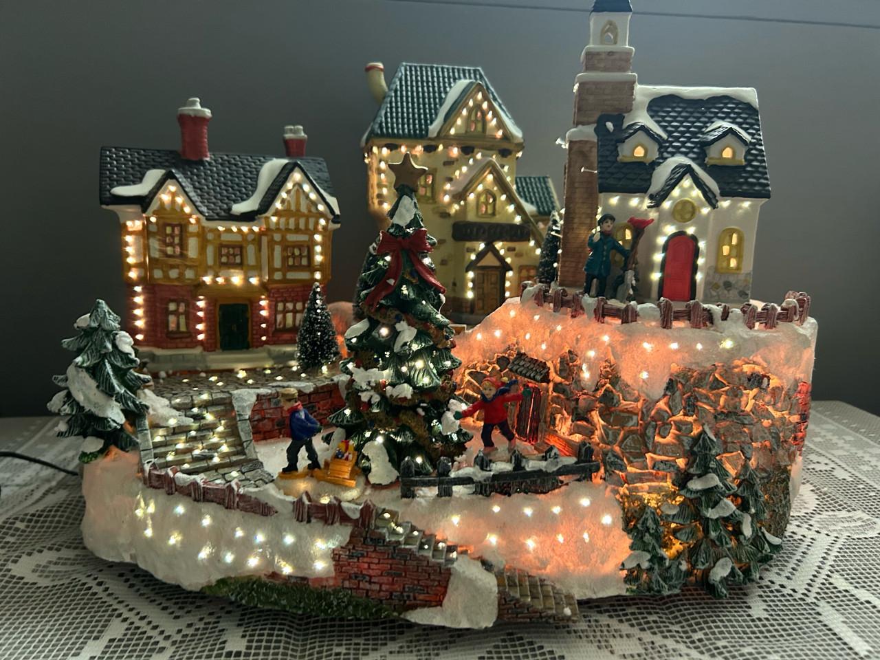 Vintage dickensville porcelein kersthuisjes