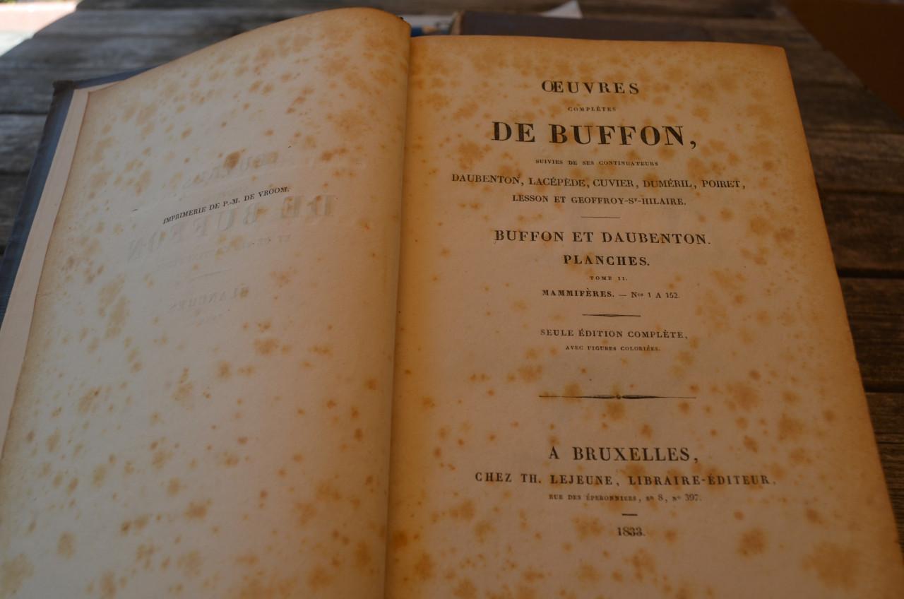 Oeuvres complet de Buffon 1833 fraai!!