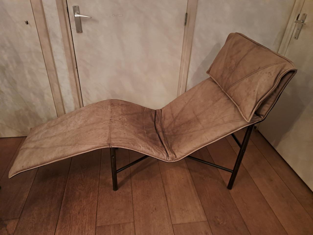 Ikea leren longchair