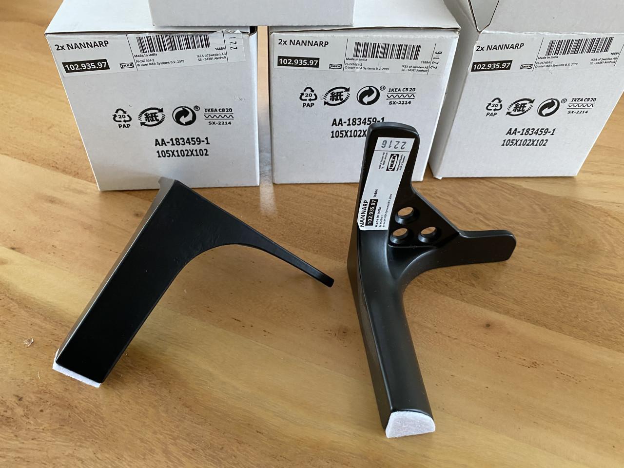 Meubelpoten IKEA NANNARP zwart