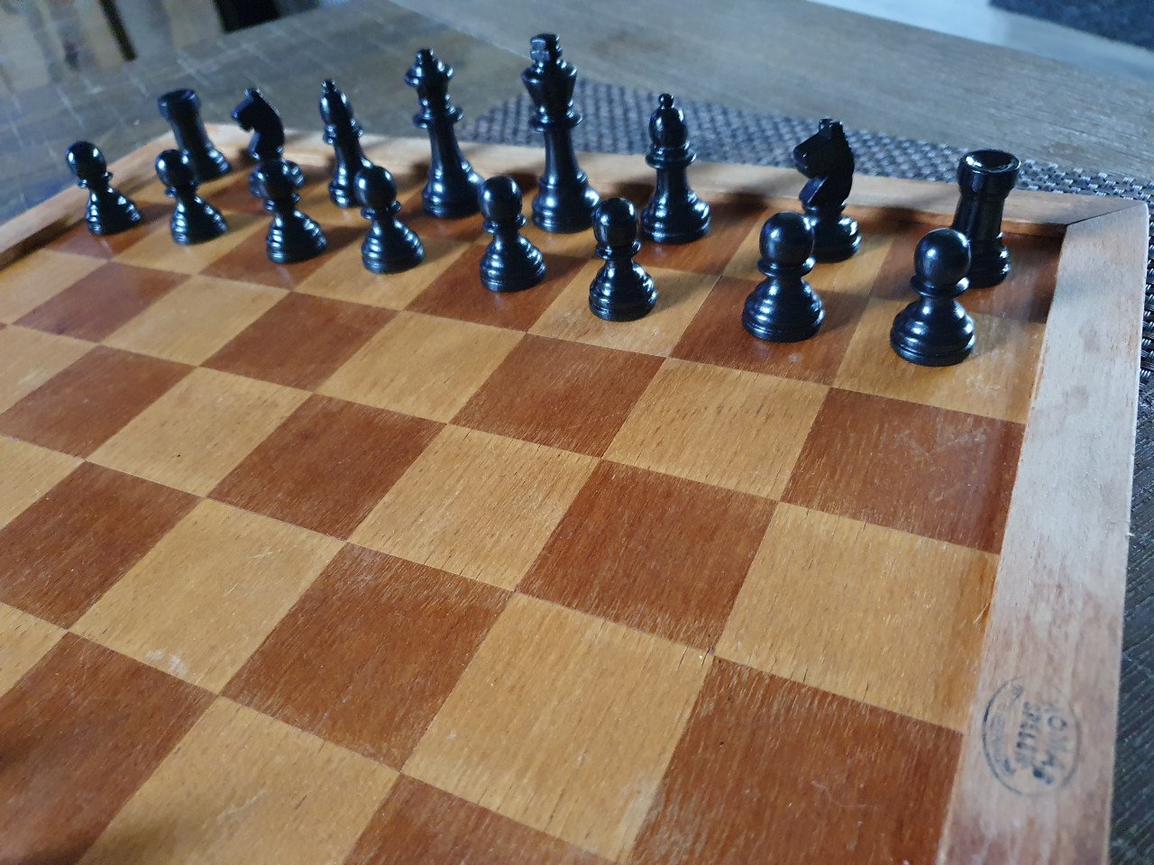 Compleet heel mooi antiek homas/staunton schaakspel...