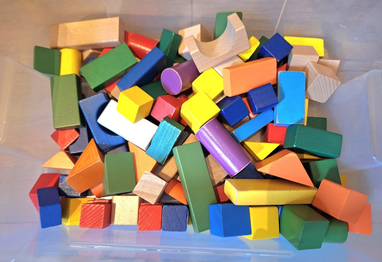 Blokken, hout, nijntje, 160 stuks
