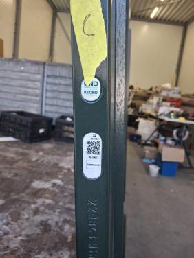 Hardhouten Achterdeur / Tuindeur met Groot Glas – 200 x 86 cm
