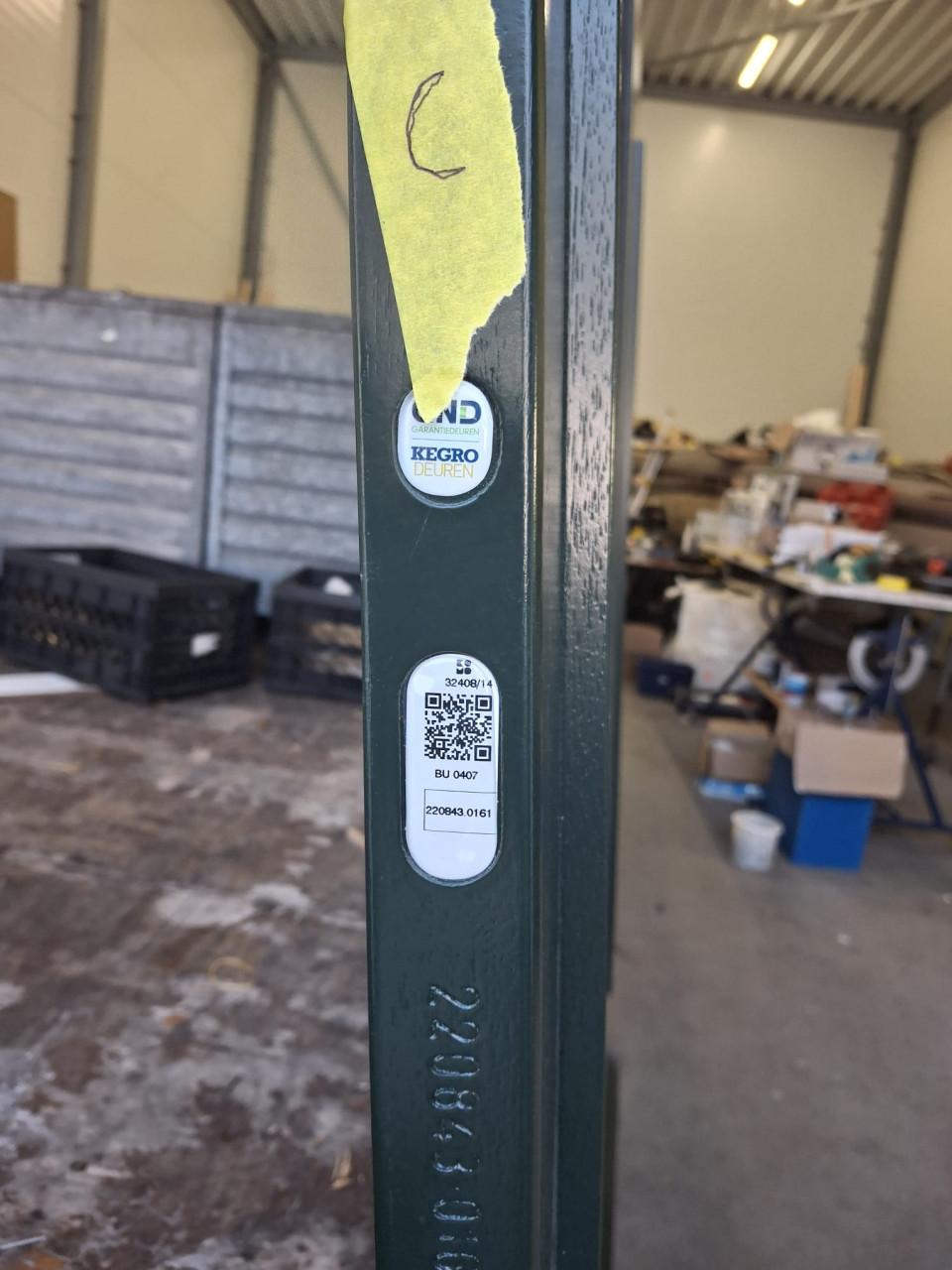 Hardhouten Achterdeur / Tuindeur met Groot Glas – 200 x 86 cm
