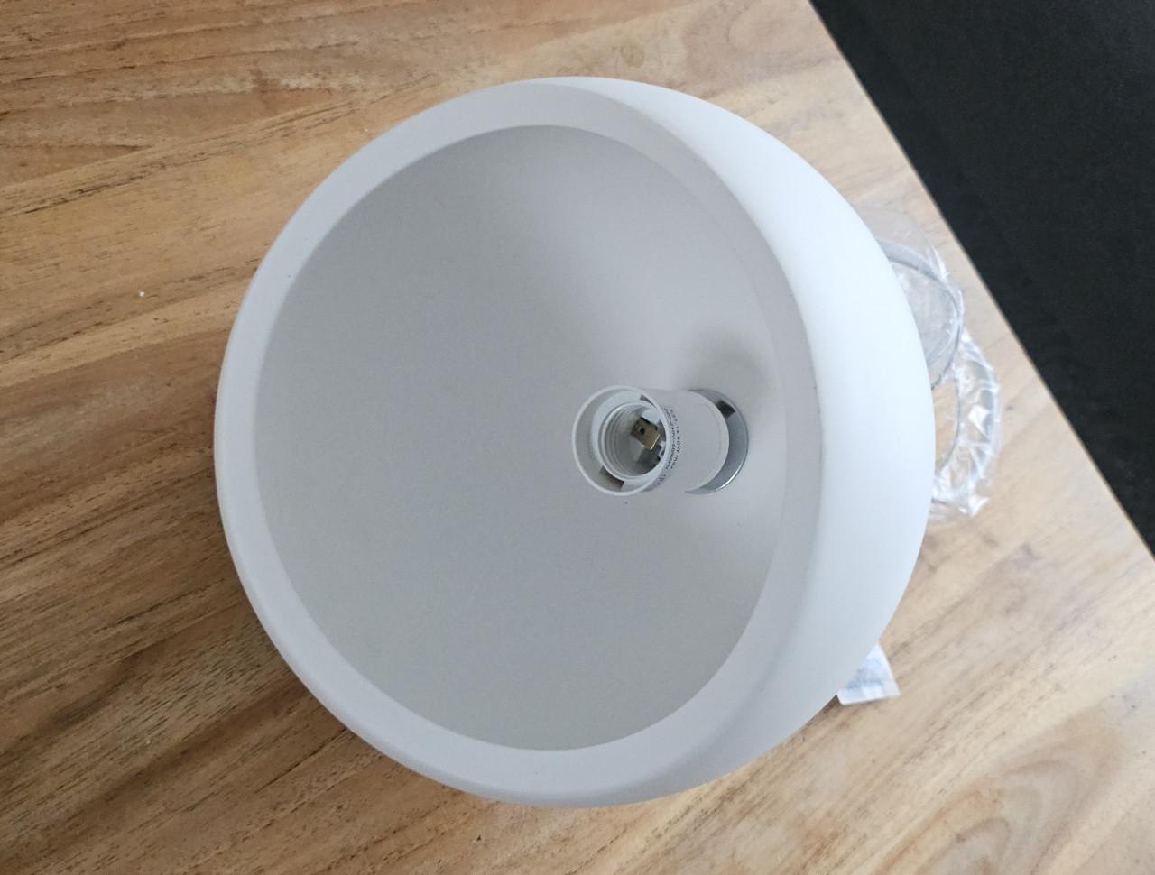 Hanglamp wit  steen  5x nieuw