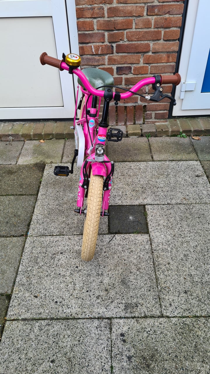 Meisjes fiets merk POPAL-Benthe 16 inch-5 tot 7 jaar