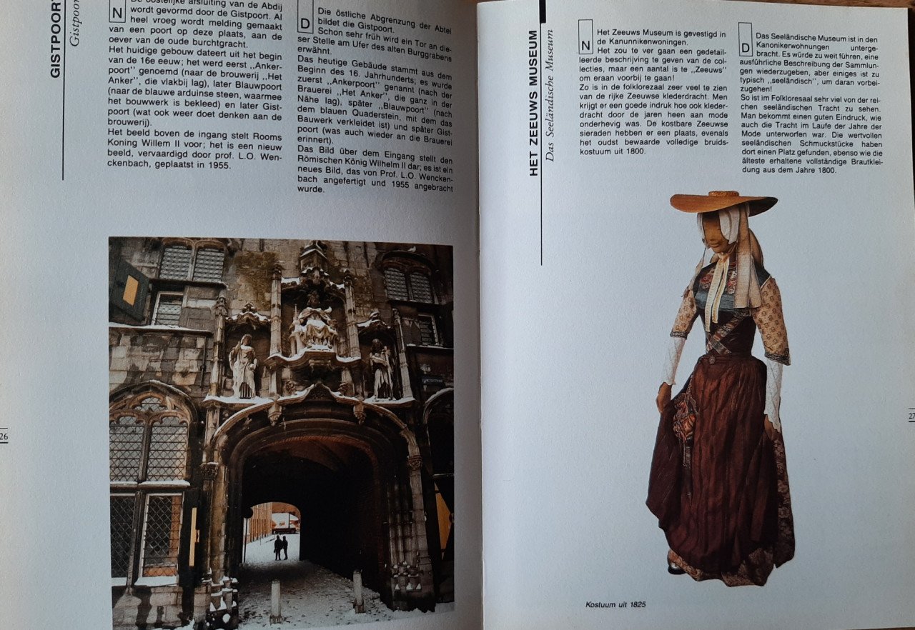 De Abdij Middelburg, Ned. en Duits, door Sjaak van der Linde, M.P. de Bruin