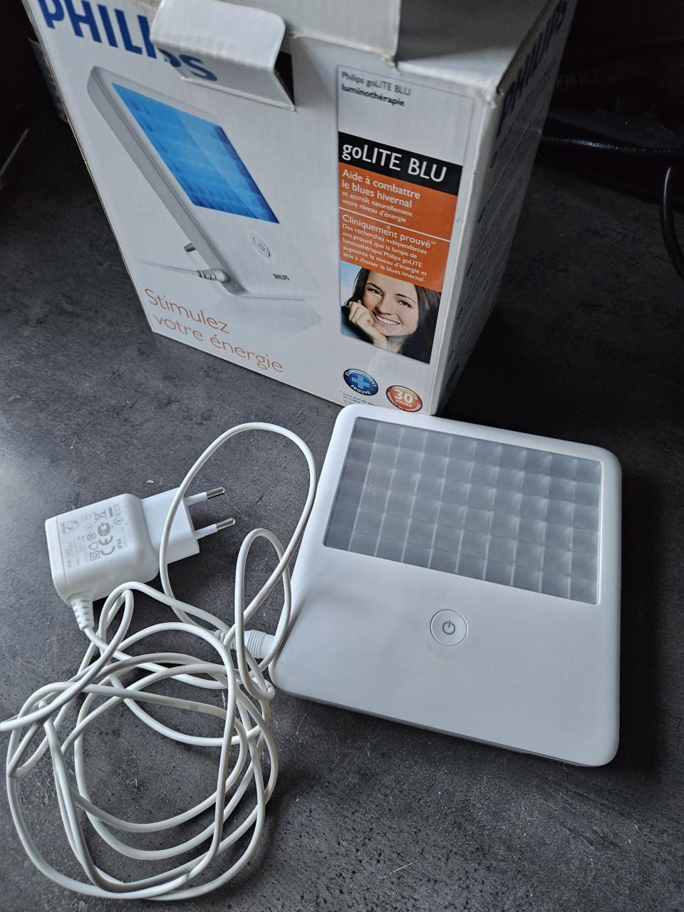 Zgan Philips goLite blu energielamp draagbare lichttherapie.