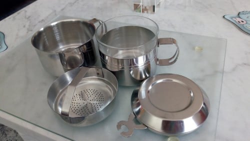 Eenkops koffiefilter rvs om handmatig filterkoffie te zetten