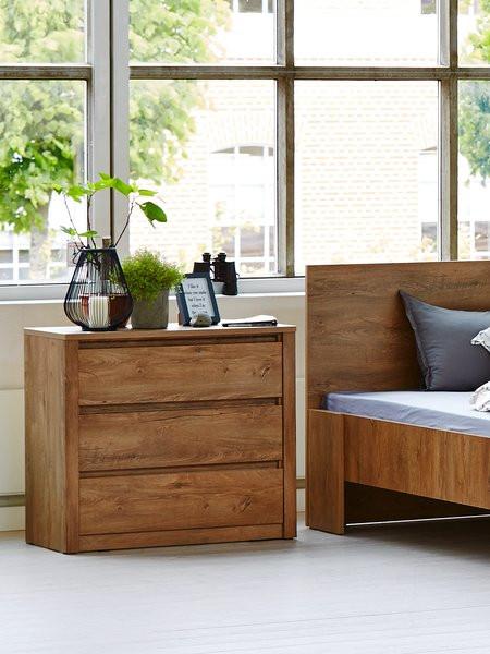 2x Jysk VEDDE ladekasten + nachtkastjes - donker eiken