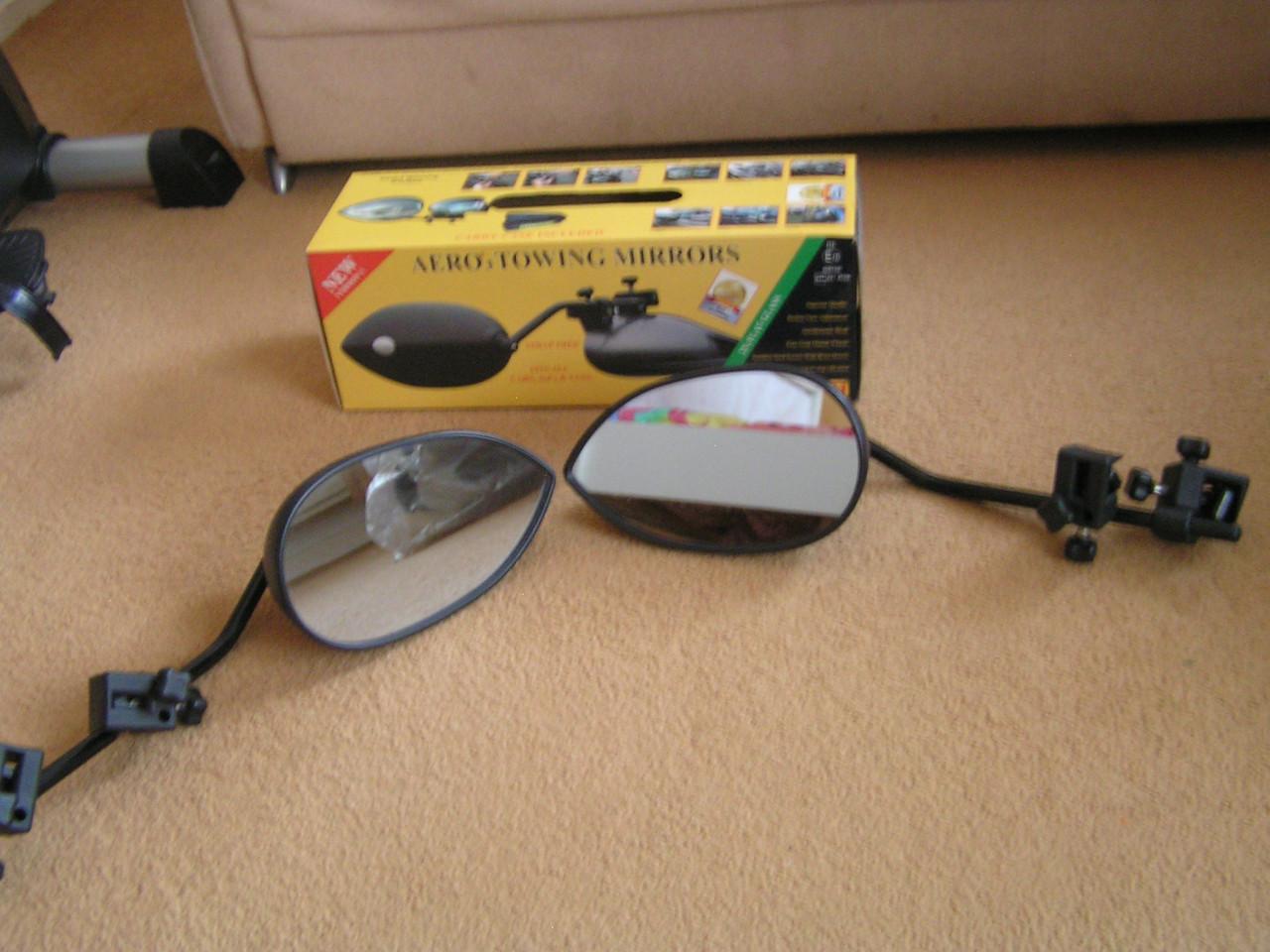 TE KOOP SET CARAVAN/AANHANGER SPIEGELS