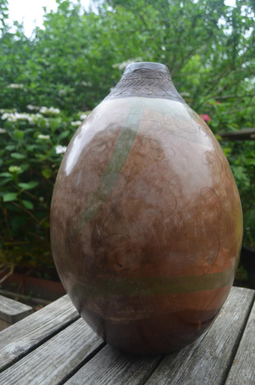 Prachtige Peruaanse pot, aardewerk. (2)