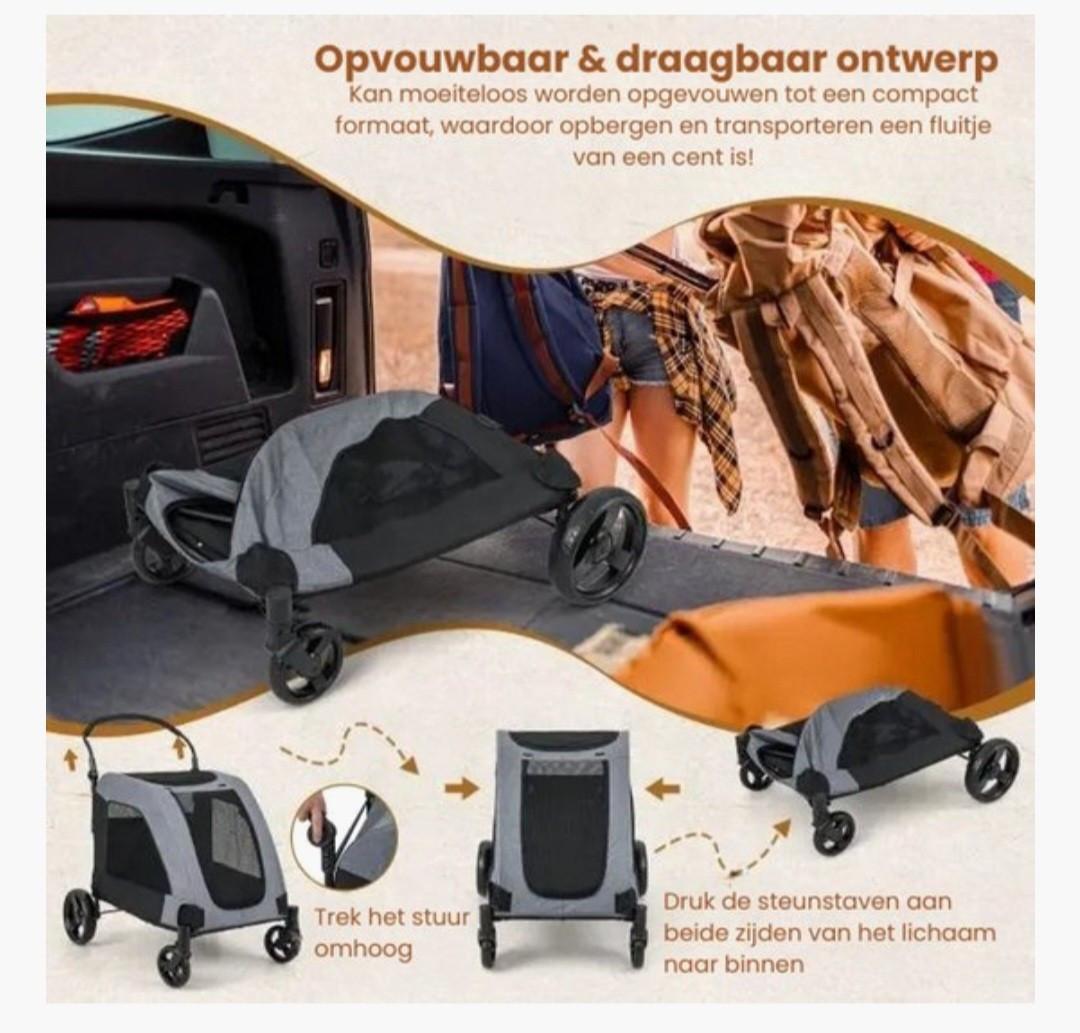 Hondenbuggy tot 60kg