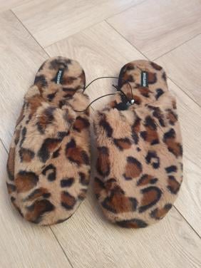 Snug Leaves dames sloffen | panterprint | nieuw | maat 36-37