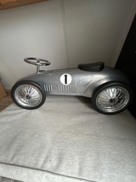 Loopauto Retro Roller Jackie in een zilveren uitvoering