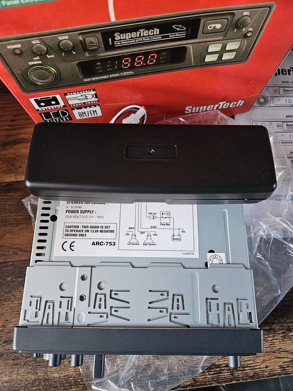 Supertech ARC-753 Autoradio Cassettespeler Nieuw