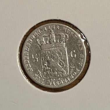1/2 Gulden 1858 Willem III