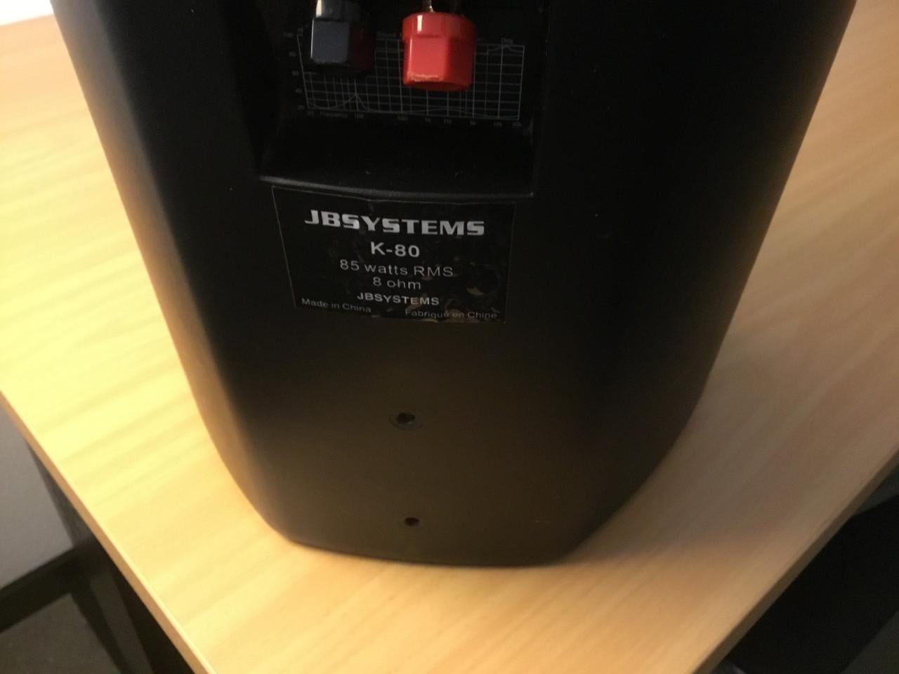 Te Koop 2 speakers JB Systems K80