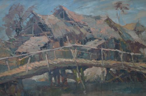 Indische school gesigneerd, jaren '30 - '40