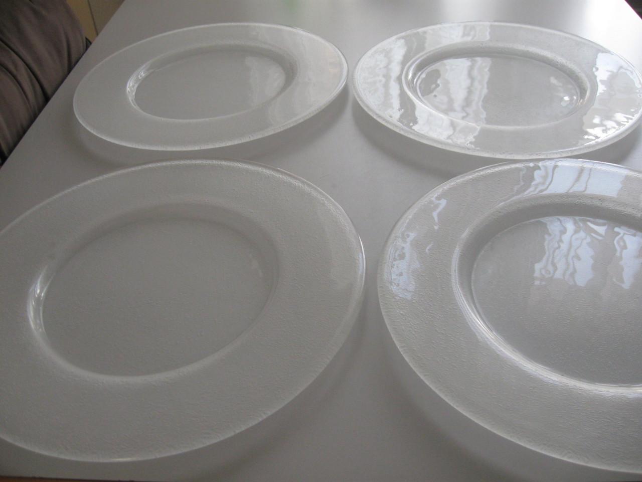 4 Glazen diner of onderborden