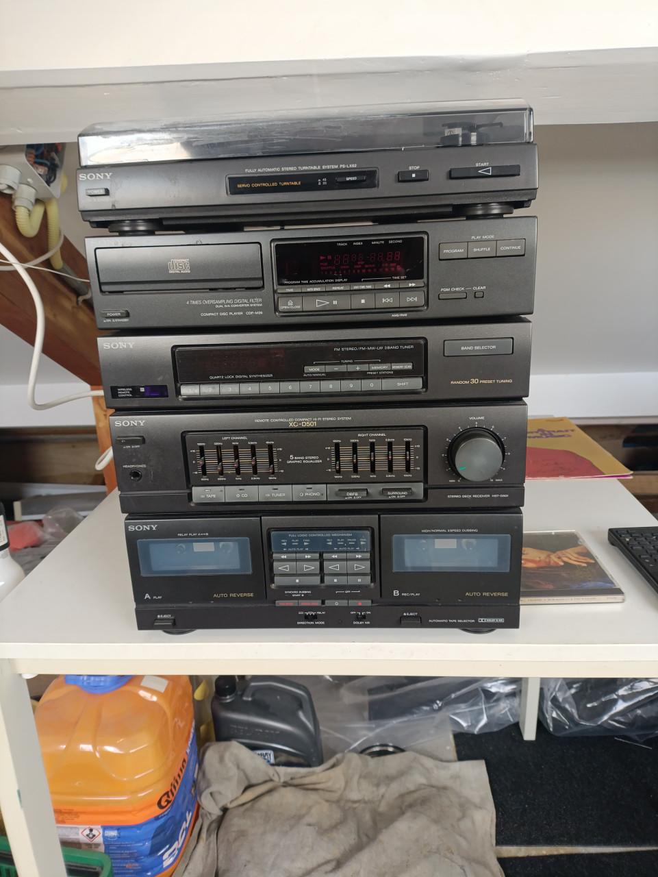 HST-D501 sony hifi stereo toren