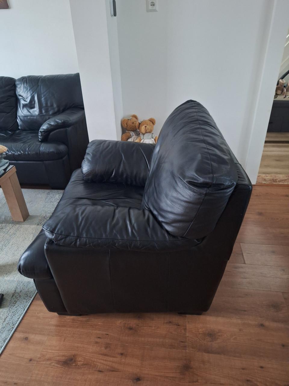 Te koop leren bankstel 1+2+3