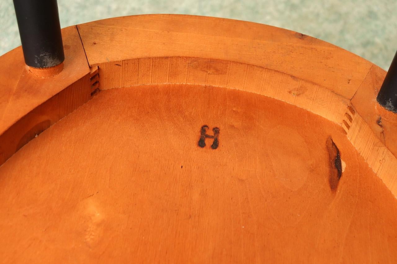 6x vintage Pastoe 'Haga' spijlenstoel