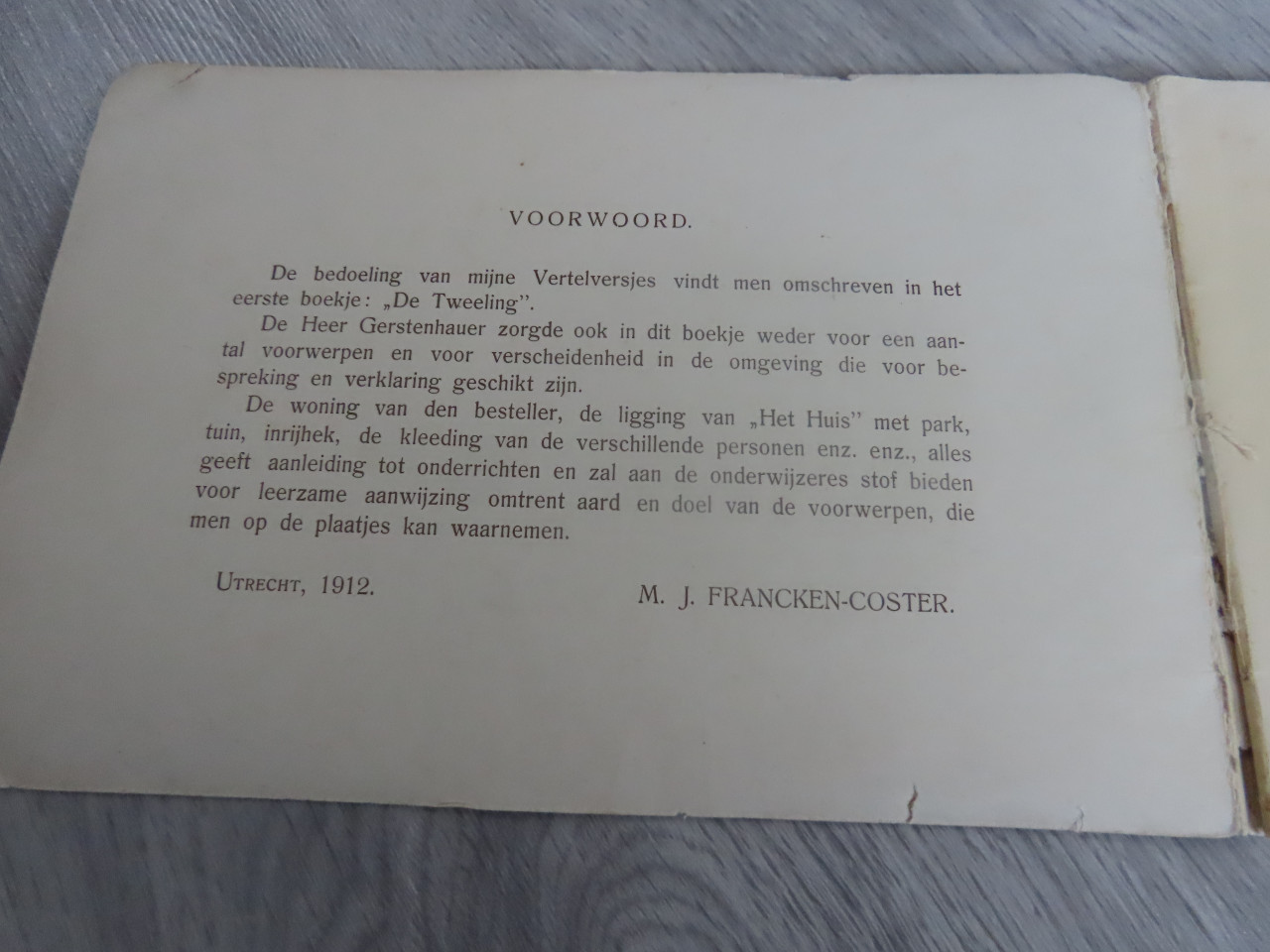 Oude vertelversjes antiek 1912