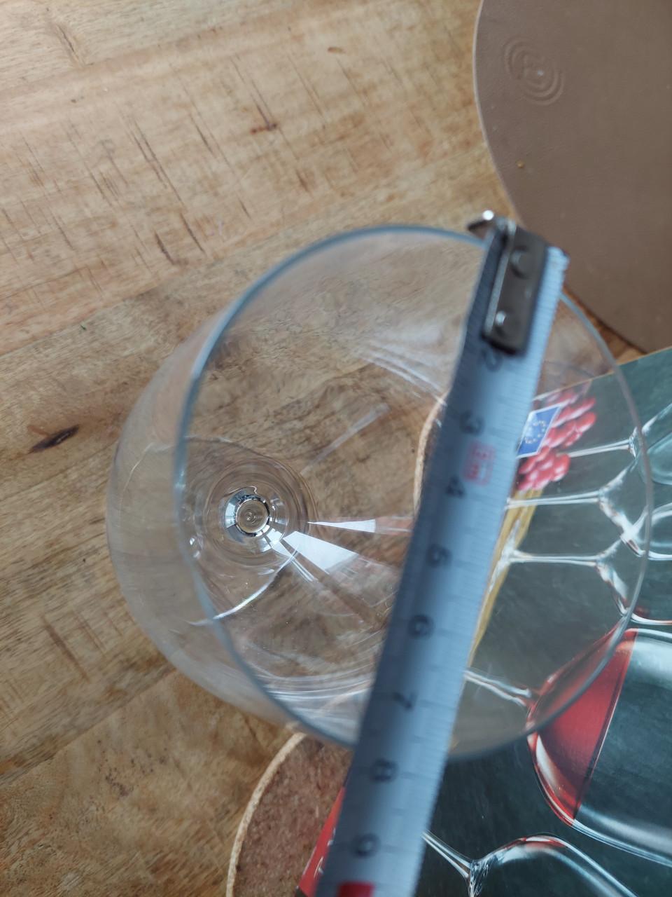 6 nieuwe rode wijn glazen