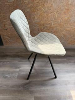 Set 6 Design stoelen | Stijlvol Ruitpatroon