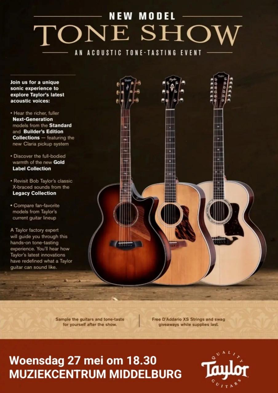**** Taylor New Models Roadshow bij Muziekcentrum Middelburg ****